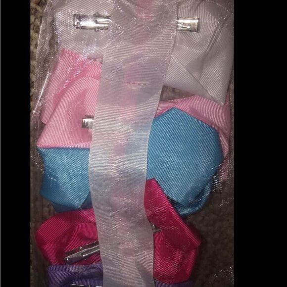 Hair Bow Clips 5pk NEW NWT - Picture 2 of 2